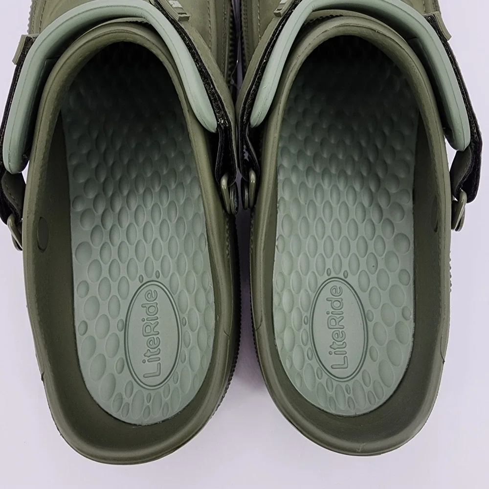 Crocs Yukon Vista II Clogs Mens‎ 12 LiteRide Adjustable Strap Army Green NEW